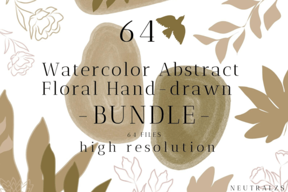 Download Abstract Shapes Floral Clipart Bundle - Abstract shapes Collection