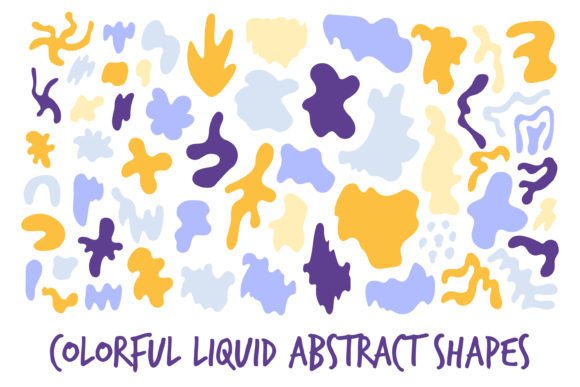 Download Colorful Liquid Abstract Shapes PNG - Abstract shapes Collection