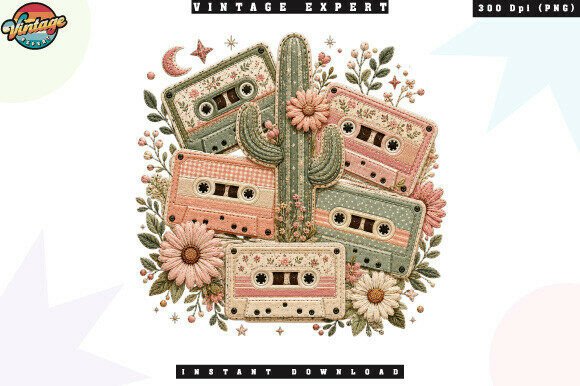 Download Pastel Cassette Tape and Cactus PNG - Cactus png Collection