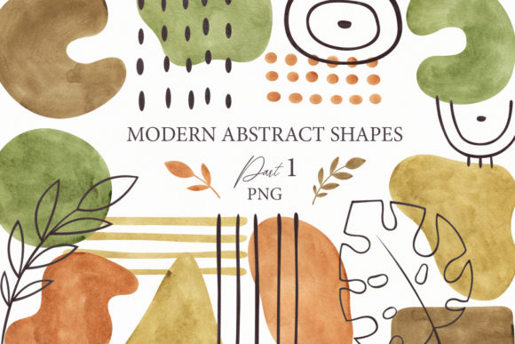 Download Watercolor Abstract Shapes, Part 1 - Abstract shapes Collection