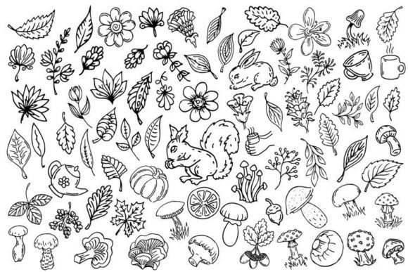 Download Outline Doodle Illustrations - Doodle Collection