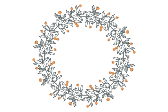 Download Elegant Decorative Wreath. Flower Branch - Flower branch Collection