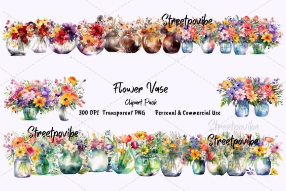 Download Foliage Flower Vase Clipart PNG Pack Art - Flower vase clipart Collection