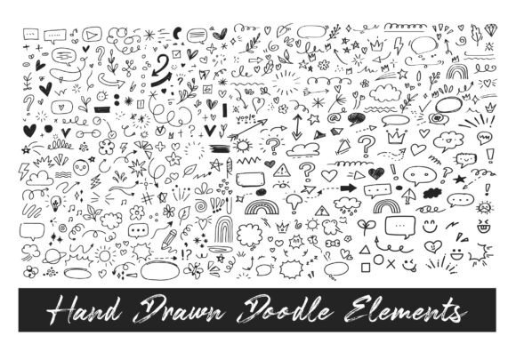 Download Hand Drawn Doodle Elements Mega Set Pro! - Doodle Collection